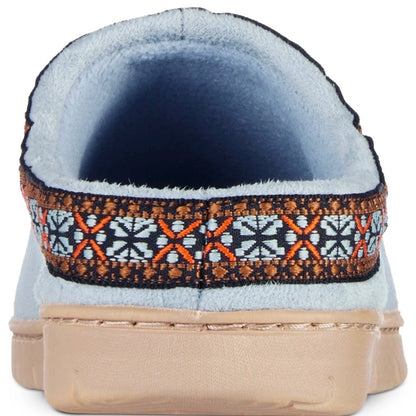 ISOTONER MEMORY FOAM BLUE FOG SLIPPER NWT 8.5/9