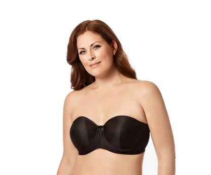 4820 ELILA MICROFIBER STRAPLESS BLACK