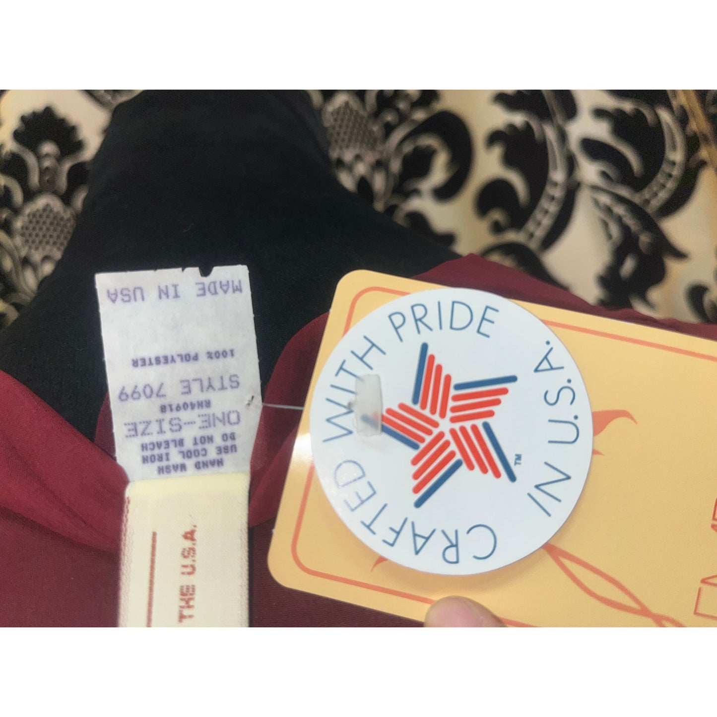 VINTAGE EMPIRE INTIMATES SHEER MERLOT ROBE: ONE SIZE