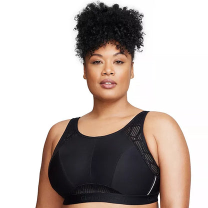 GLAMORISE NO-SWEAT MESH SPORTS BRA