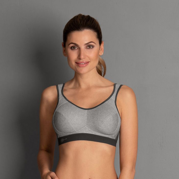 5527 ANITA ACTIVE SPORTS BRA: HEATHER GRAY