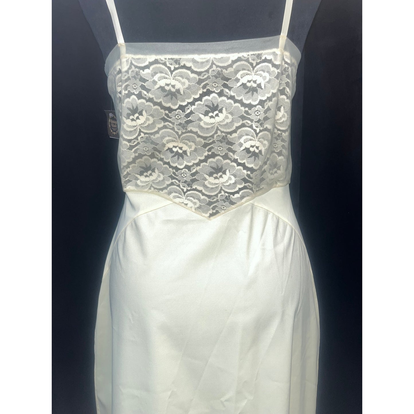 VINTAGE WARNERS YELLOW SLIP DRESS: SIZE 32