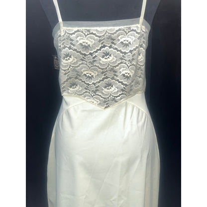 VINTAGE WARNERS YELLOW SLIP DRESS: SIZE 32