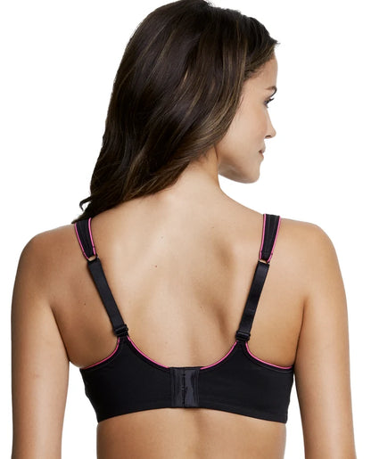 DOMINIQUE ZOE SPORTS BRA: BLACK