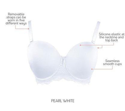 P5011 PARFAIT ELISSA STRAPLESS: WHITE