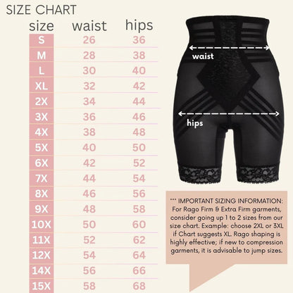 RAGO HIGH WAIST THIGH SHAPER: BLACK