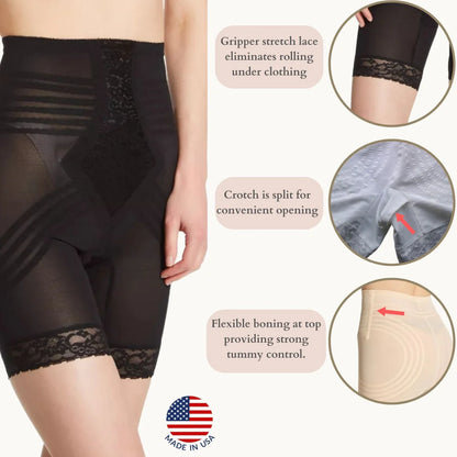 RAGO HIGH WAIST THIGH SHAPER: BLACK