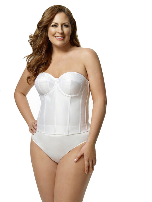 6421 ELILA SMOOTH CUP LONGLINE WHITE