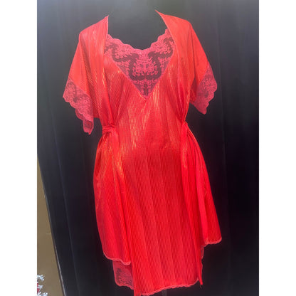 2 PC. Vintage Movie Star Set robe/chemise