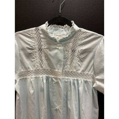 Vintage CHRISTIAN DIOR cotton babyblue gown