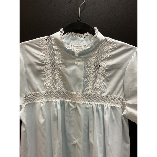 Vintage CHRISTIAN DIOR cotton babyblue gown