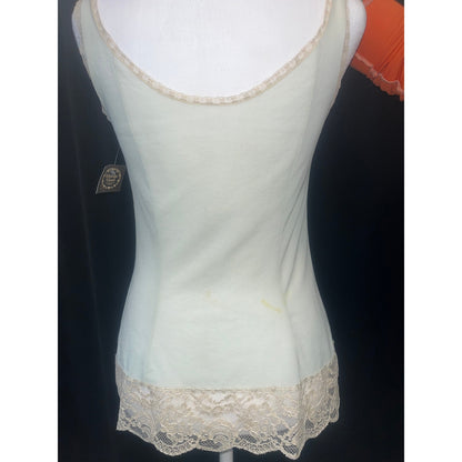 VINTAGE VASSERETTE BOW FRONT CAMI: SMALL/MEDIUM