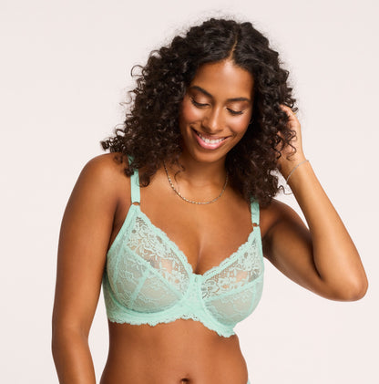 MONTELLE MUSE FULL LACE CUP: SEAFOAM