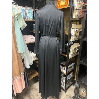 VINTAGE LUCY PEIGNOIR BLACK SET (SMALL)