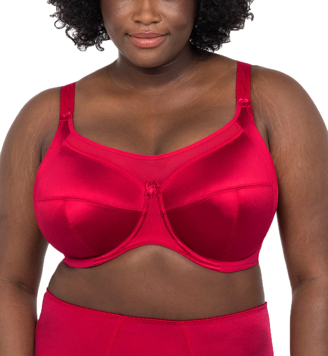 GODDESS KEIRA FULL CUP BANDED TOP: CRIMSON