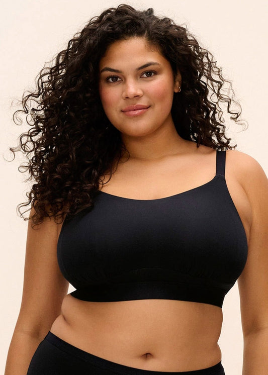 ELOMI DOWNTIME BRALETTE: BLACK