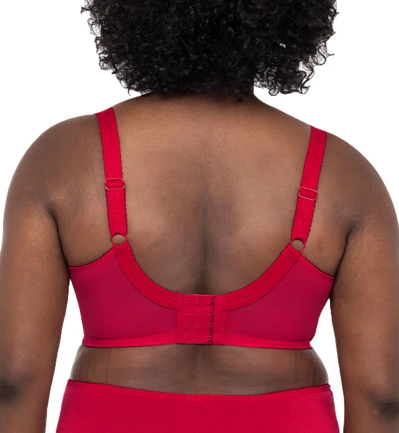 GODDESS KEIRA FULL CUP BANDED TOP: CRIMSON
