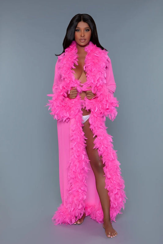 BEWICKED GLAMOUR ROBE: HOT PINK (ONE SIZE)