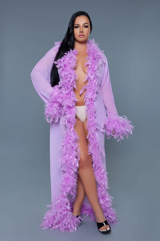 BEWICKED GLAMOUR ROBE: LAVENDER (ONE SIZE)