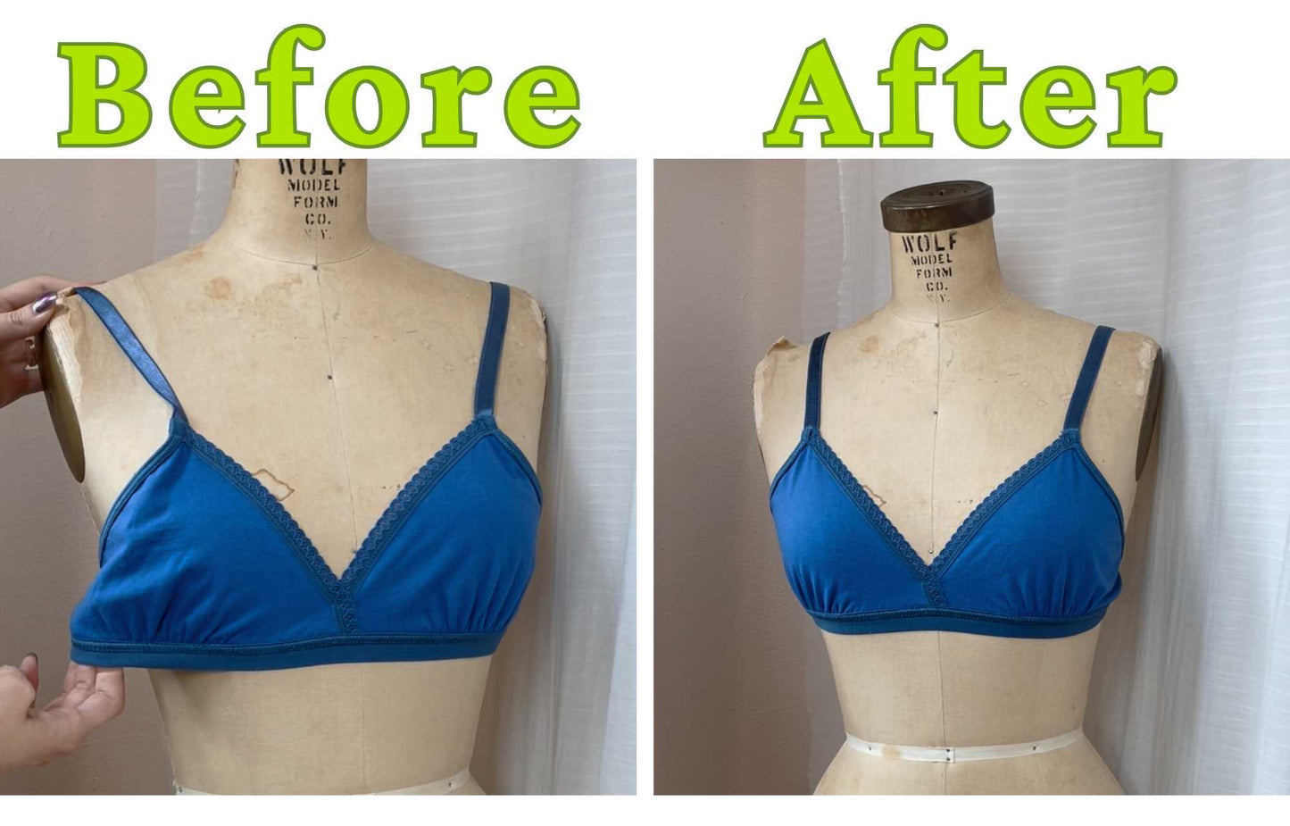 Ultramarine Cloudsoft Cotton Lined Everyday Adjustable Bralette 4X/5X - Final few!