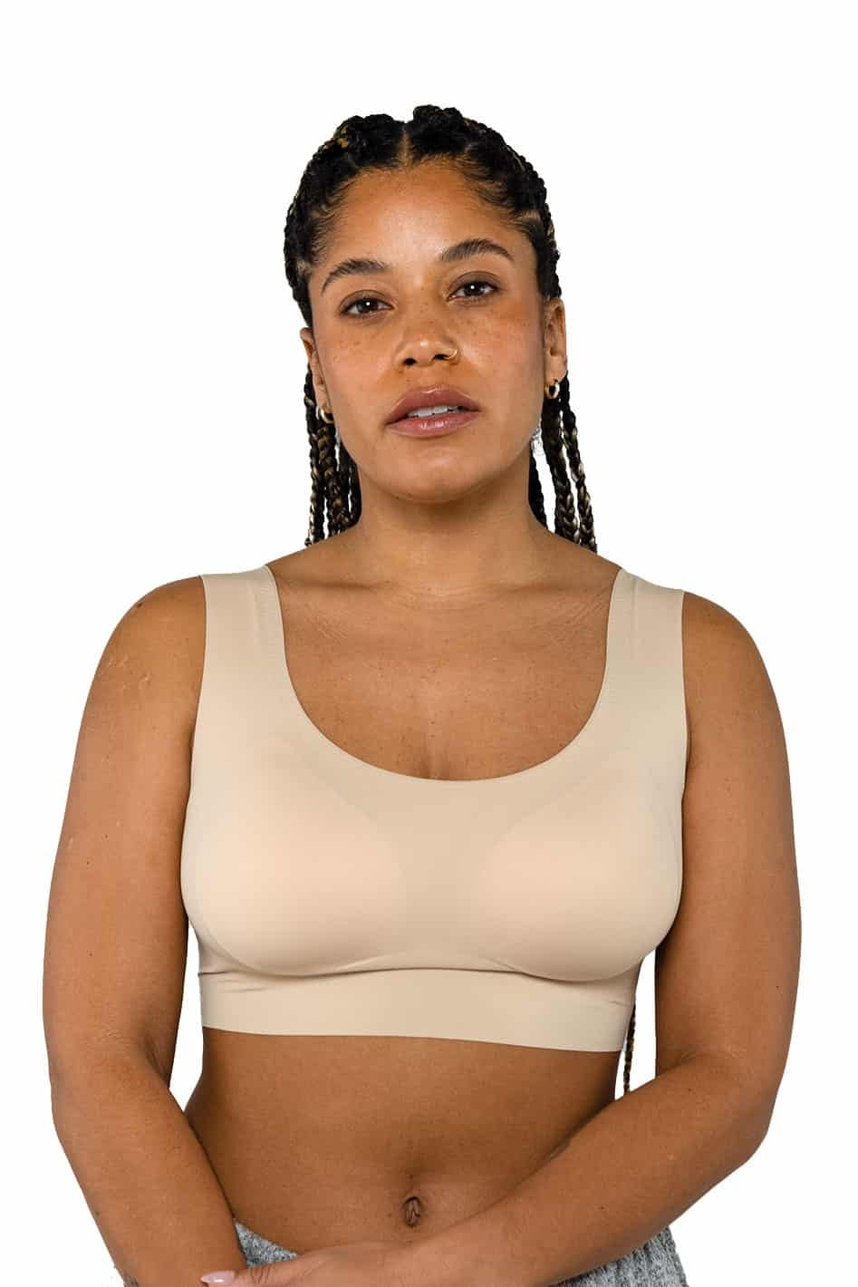 UNDERSTANCE NO BRA CROP BRA TOP