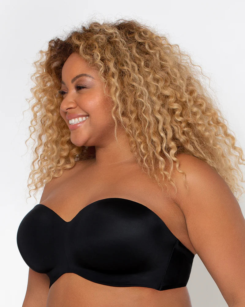 CURVY COUTURE STRAPLESS: BLACK