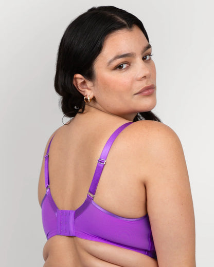 CURVY COUTURE SHEER MESH: PURPLE PASSION