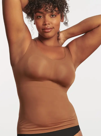 EVELYN BOBBIE DEFY BRA TANK: CLAY