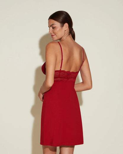 COSABELLA DOLCE CURVY BABYDOLL SINDOOR RED: SIZE LARGE