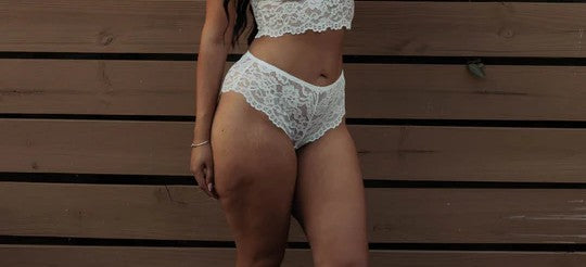 KILO BRAVA LACE HIPSTER: WHITE