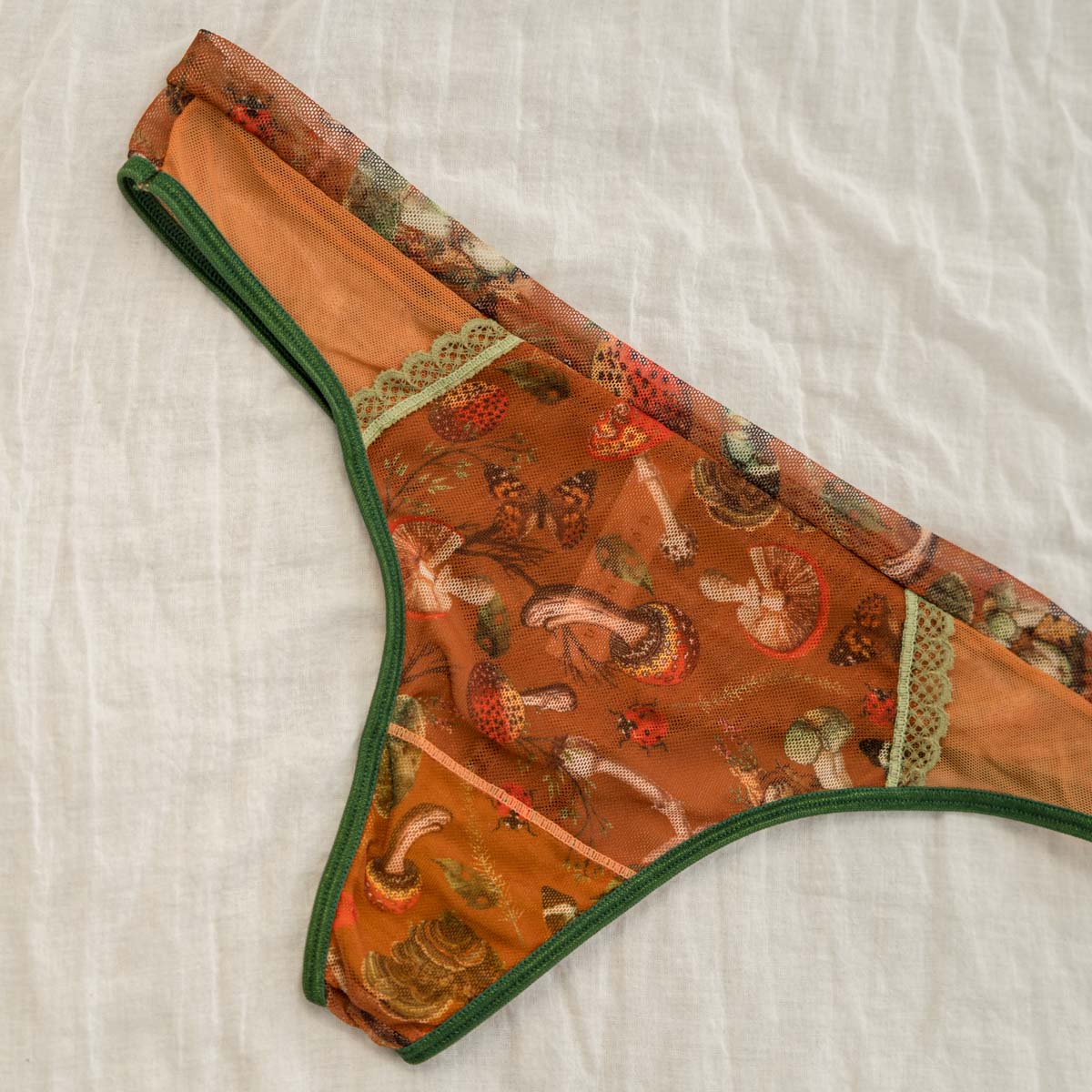 Mushroom Fairy Printed Thong - Final restock