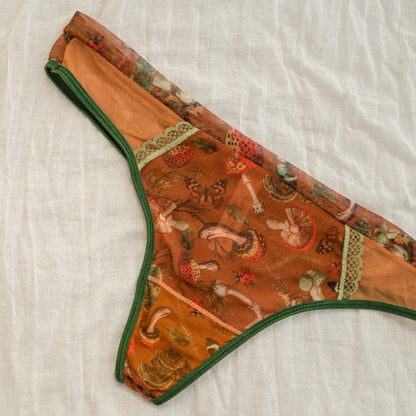 Mushroom Fairy Printed Thong - Final restock