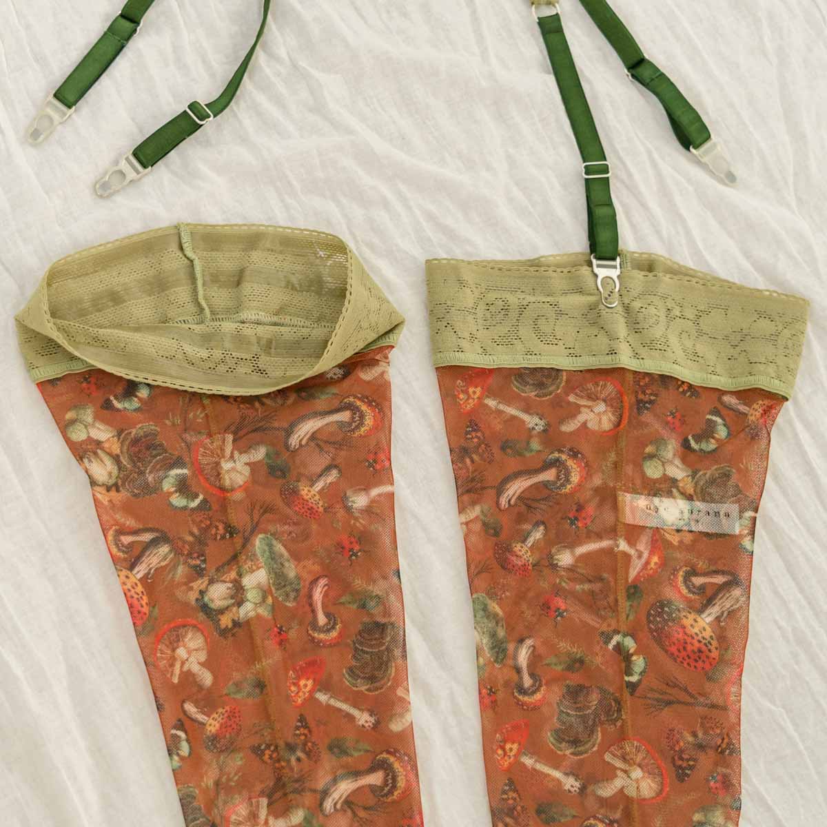 Mushroom Fairy Stay Up Stockings - Final stock