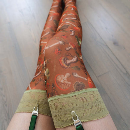 Mushroom Fairy Stay Up Stockings - Final stock