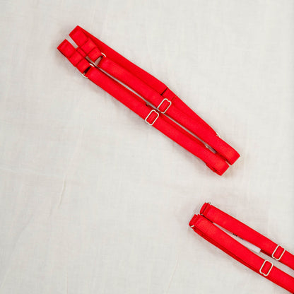Red Strappy Leg Garters