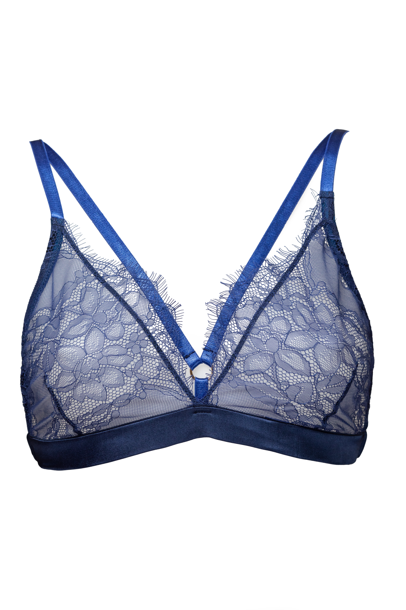 NOBLESSE OBLIGE ROYAL SOLSTICE TRIANGLE BRALETTE: NAVY