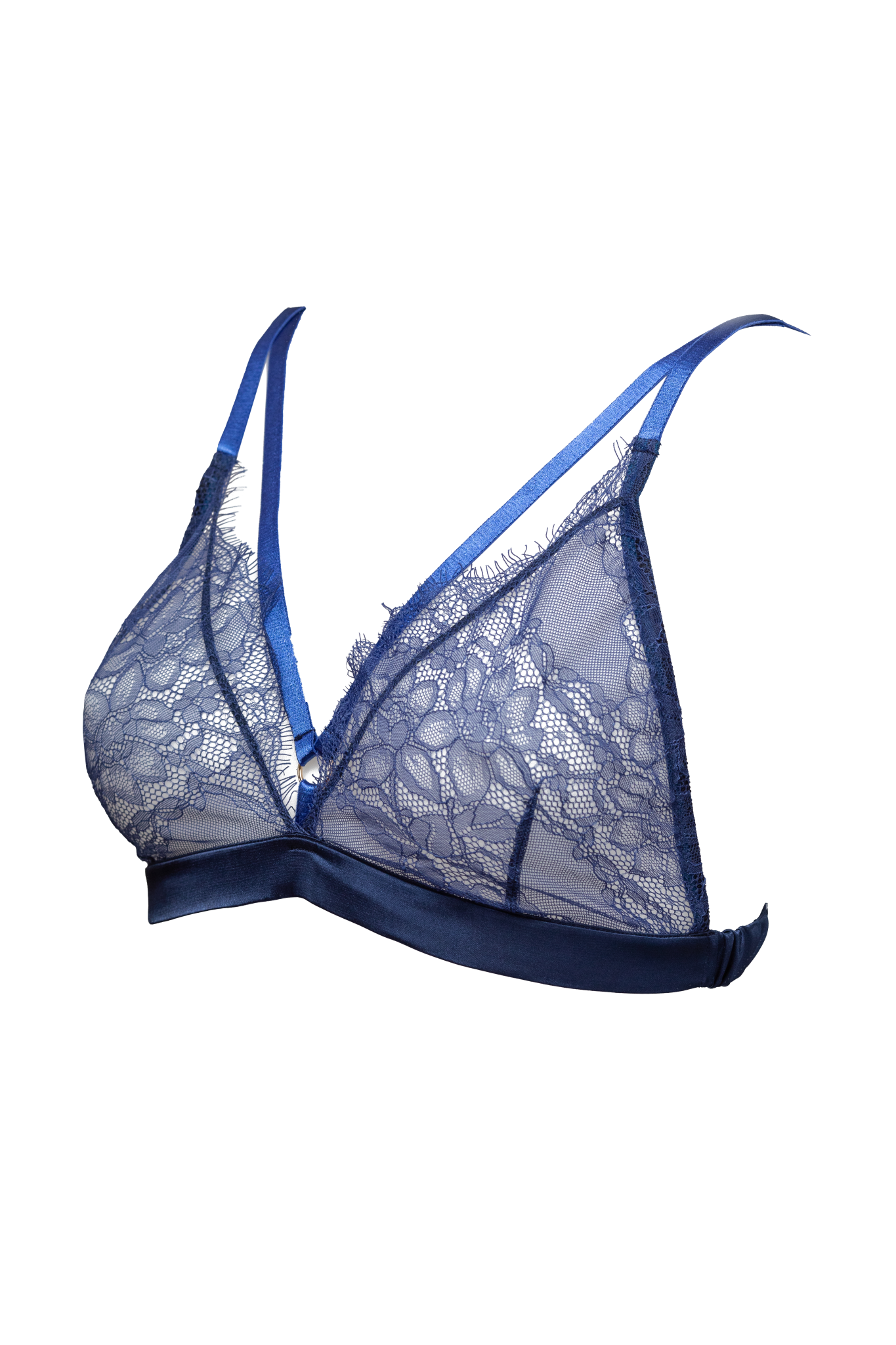 NOBLESSE OBLIGE ROYAL SOLSTICE TRIANGLE BRALETTE: NAVY