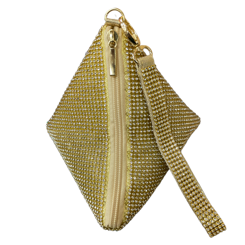 TRIANGLE SPARKLE EVENING BAG