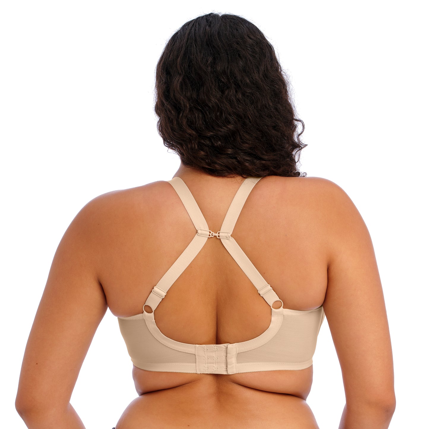 ELOMI ENERGISE SPORTS BRA: NUDE