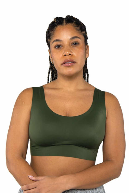 UNDERSTANCE NO BRA CROP BRA TOP