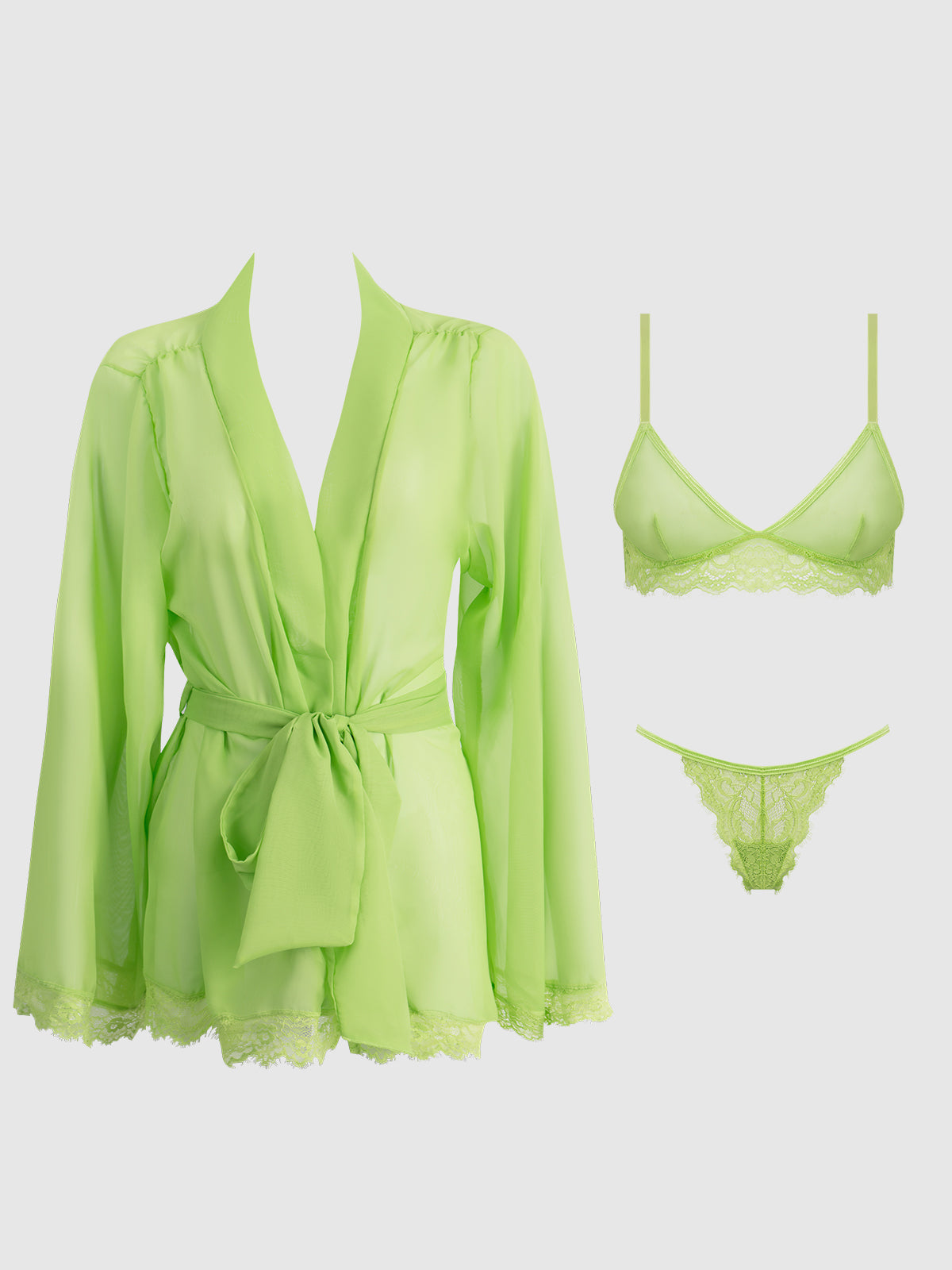 HOUSE OF DESIRE SHAVON 3 PIECE ROBE SET