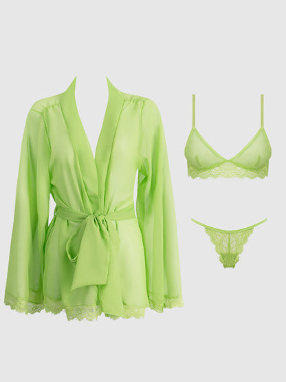 HOUSE OF DESIRE SHAVON 3 PIECE ROBE SET