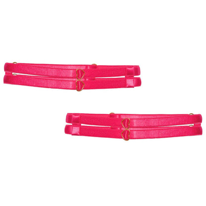 Hot Pink Hearts of Venus Leg Garters  - Final stock