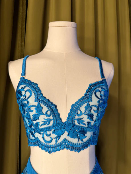 11243 KILO BRAVA LONGLINE BRALETTE: HAWAIIAN BLUE