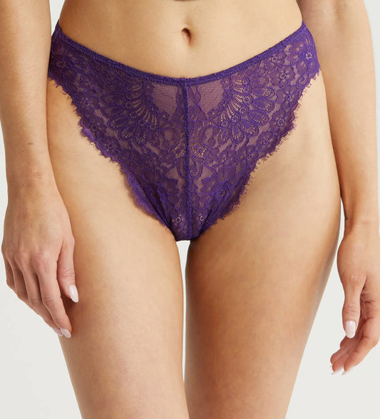 KILO BRAVA HIGH LEG BRIEF: VIOLET