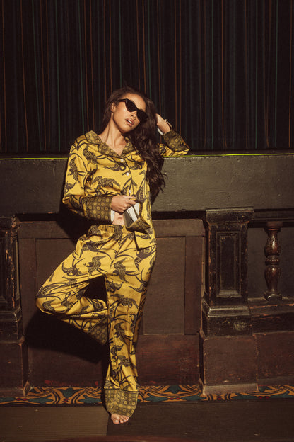 14203 KILO BRAVA LONG PJ SET: ANTIQUE SWALLOWS