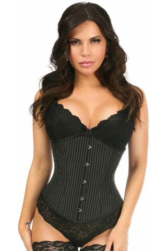 DAISY CORSETS LAVISH PINSTRIPE UNDERBUST CORSET