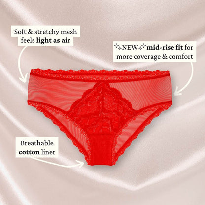Rose Red Lacey Bikini