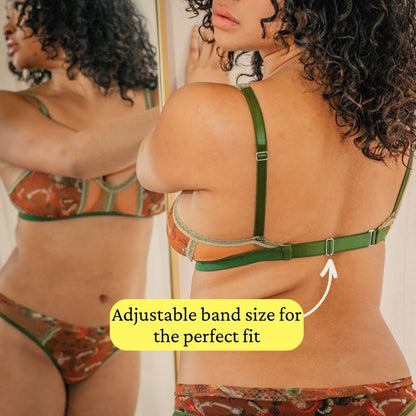 Mushroom Fairy Peekaboo Mesh Adjustable Bralette - Final stock