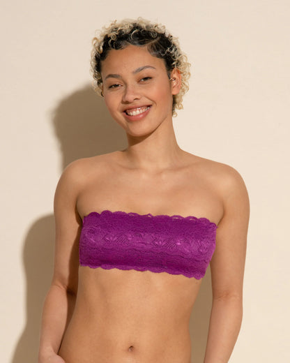COSABELLA NEVER SAY NEVER FLIRTIE CURVY BANDEAU SWISS BEET: SIZE XL